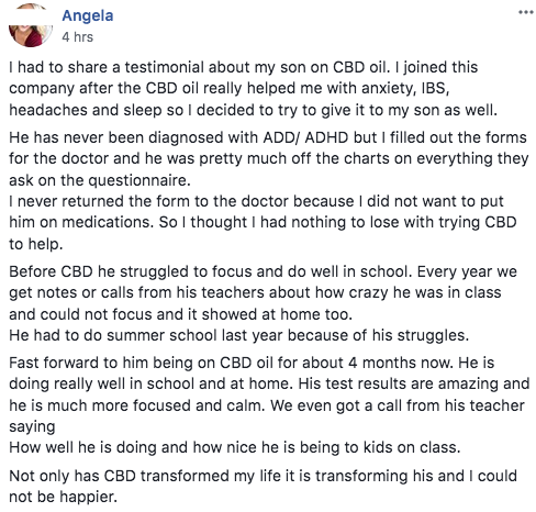 Hemp cbd oil helps 9 year old boy