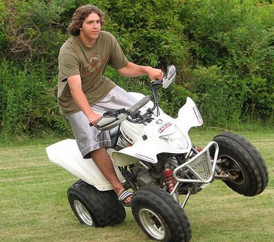 Image & copyright by: daveynin, Ridin' the wind on ATV